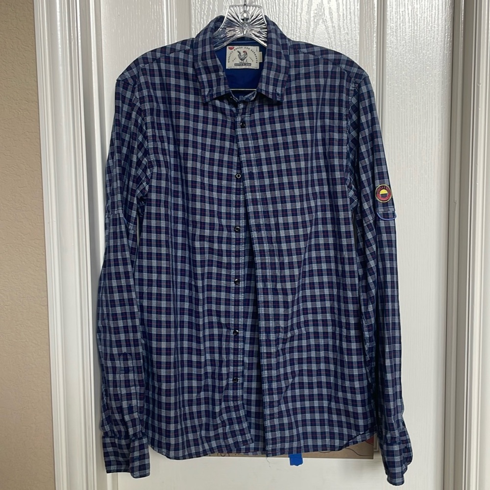 Scotch and Soda button up plaid shirt size medium